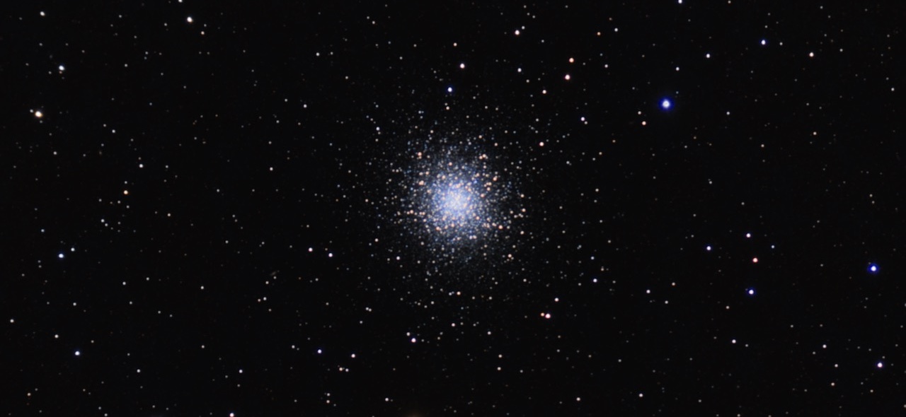 The Hercules Cluster (M13), a dense globular cluster of stars.