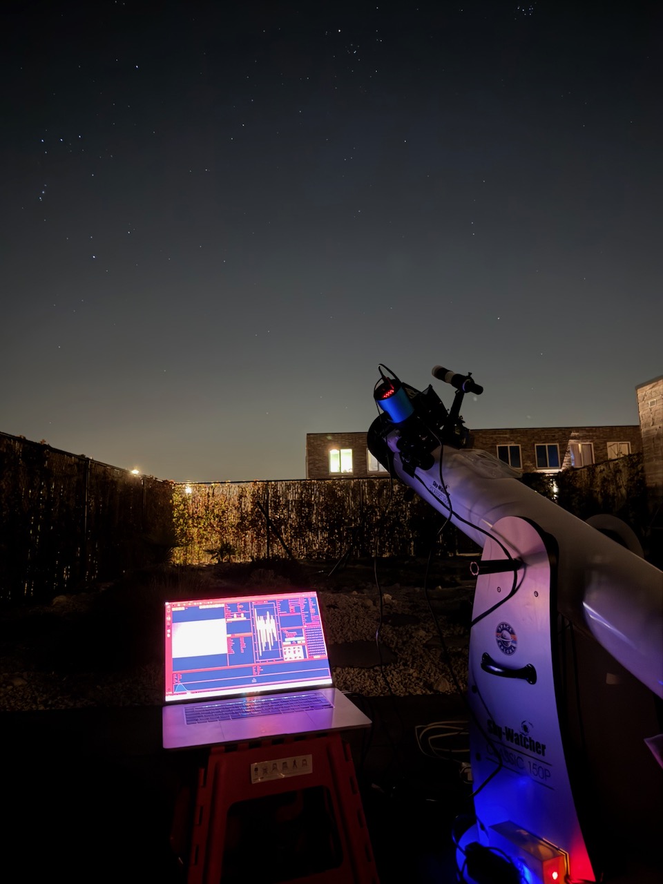 Astrophotography processing software workspace
